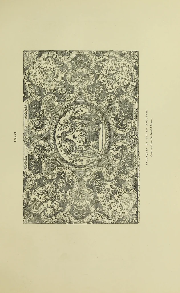 An illustration from Tapisseries, broderies et dentelles; recueil de modeles anciens et modernes, 1890, leaf 202