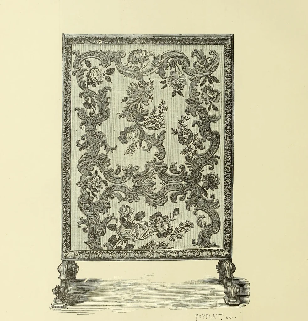 An illustration from Tapisseries, broderies et dentelles; recueil de modeles anciens et modernes, 1890, leaf 205