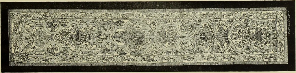 An illustration from Tapisseries, broderies et dentelles; recueil de modeles anciens et modernes, 1890, leaf 208