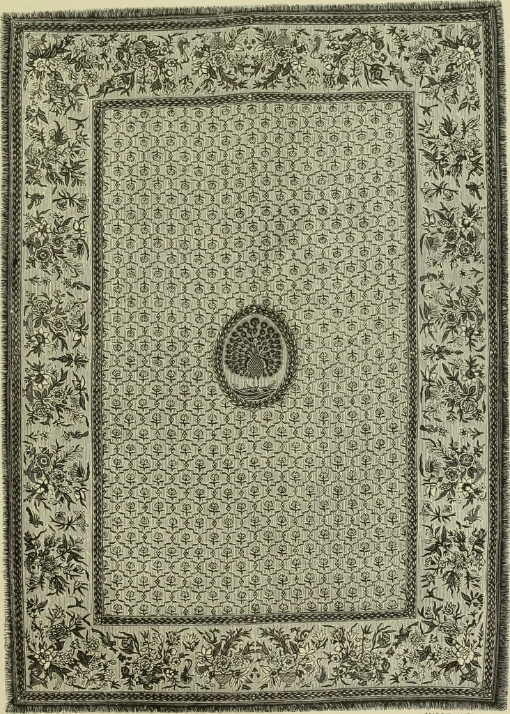 An illustration from Tapisseries, broderies et dentelles; recueil de modeles anciens et modernes, 1890, leaf 214