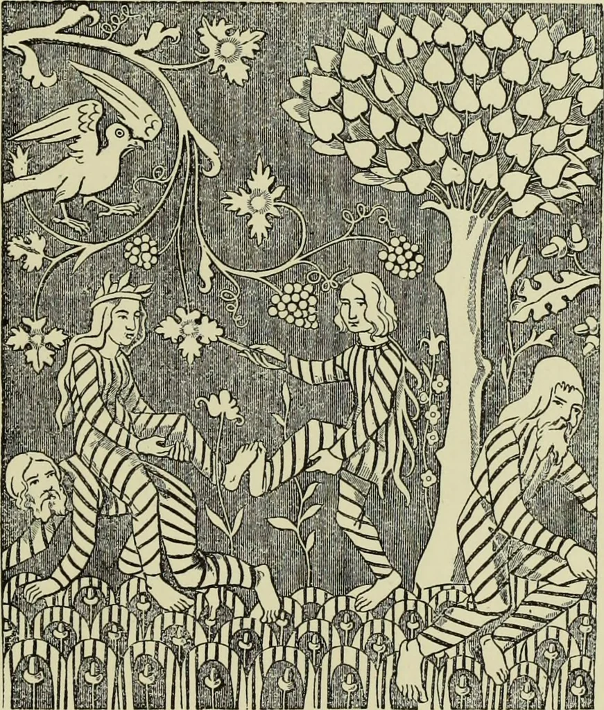 An illustration from Tapisseries, broderies et dentelles; recueil de modeles anciens et modernes, 1890, leaf 22