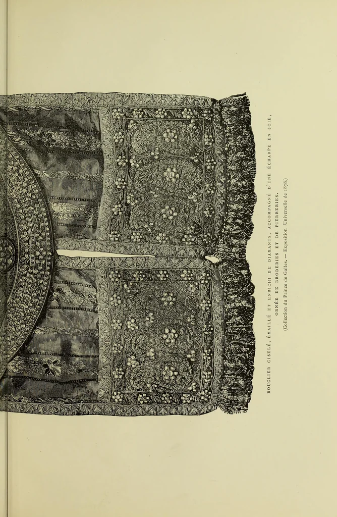 An illustration from Tapisseries, broderies et dentelles; recueil de modeles anciens et modernes, 1890, leaf 222