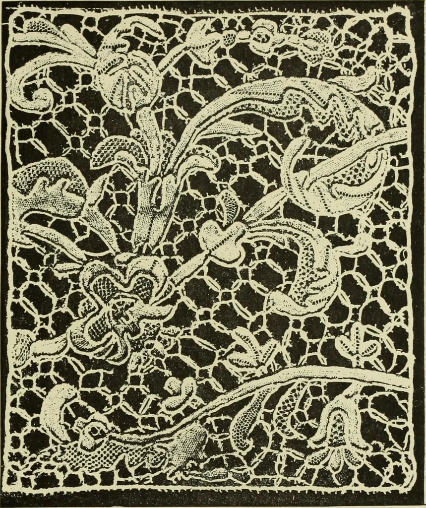 An illustration from Tapisseries, broderies et dentelles; recueil de modeles anciens et modernes, 1890, leaf 226