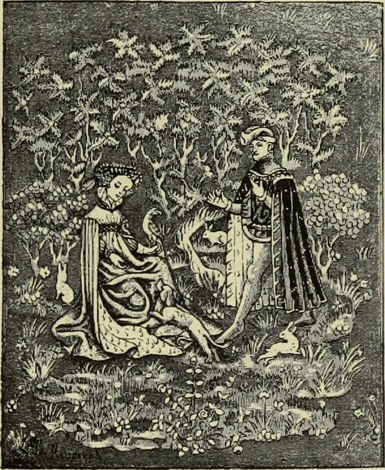 An illustration from Tapisseries, broderies et dentelles; recueil de modeles anciens et modernes, 1890, leaf 26