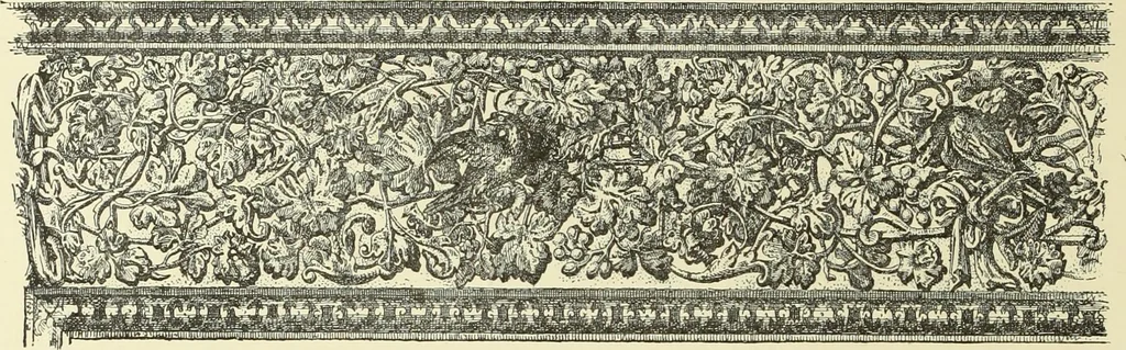 An illustration from Tapisseries, broderies et dentelles; recueil de modeles anciens et modernes, 1890, leaf 27