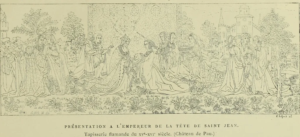 An illustration from Tapisseries, broderies et dentelles; recueil de modeles anciens et modernes, 1890, leaf 64