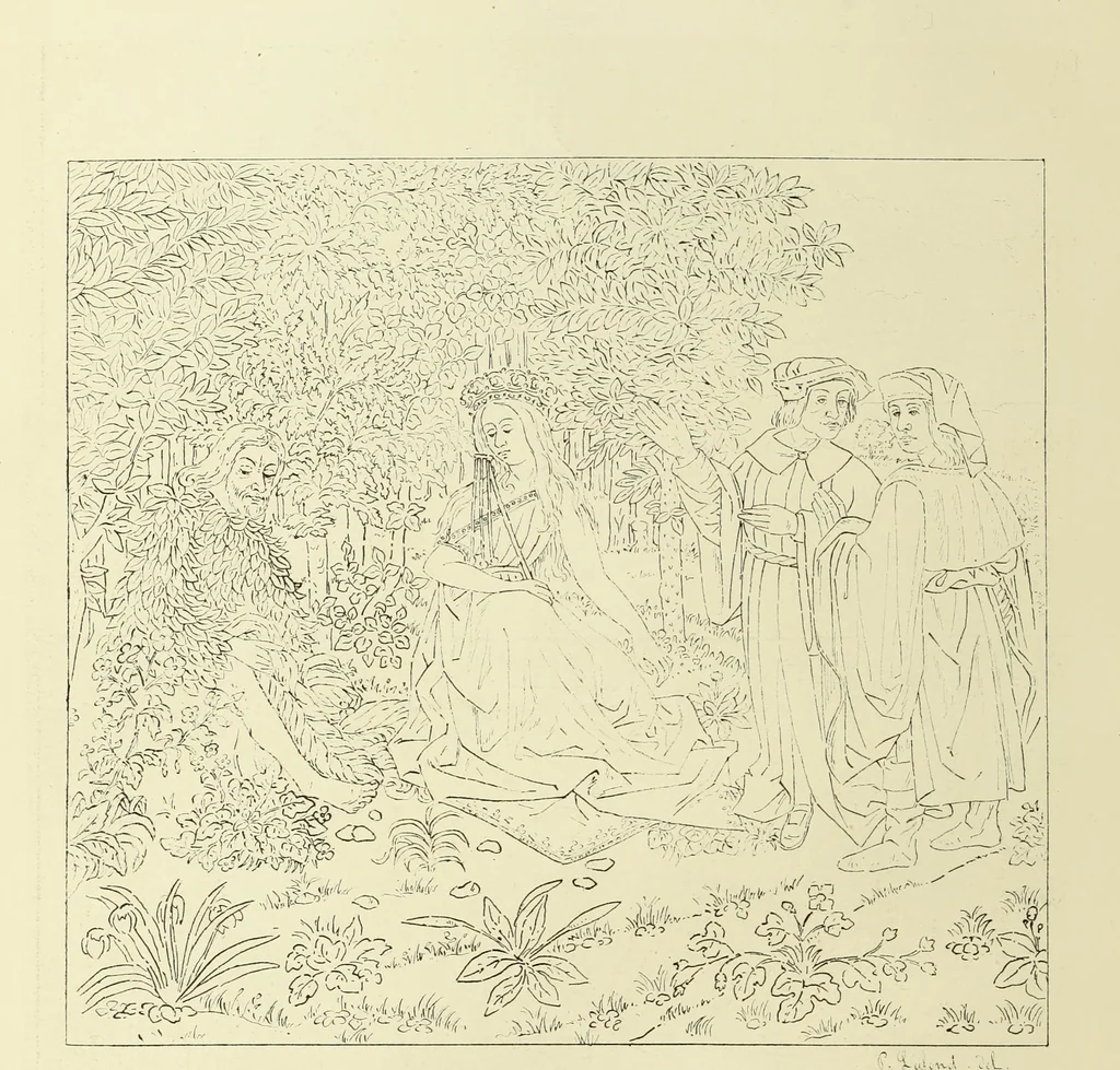 An illustration from Tapisseries, broderies et dentelles; recueil de modeles anciens et modernes, 1890, leaf 65