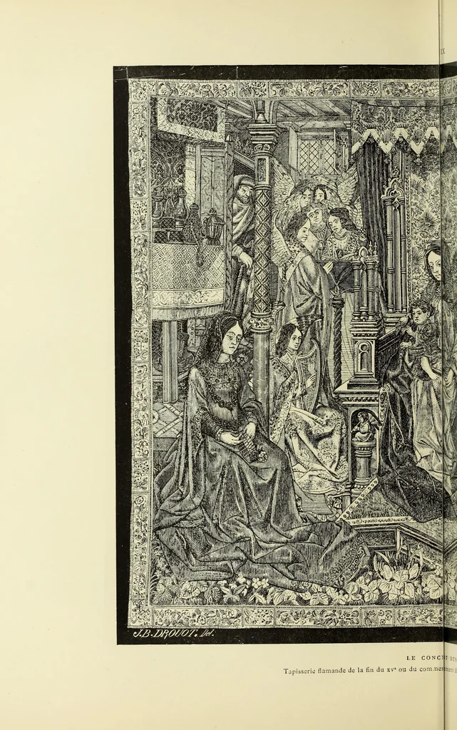 An illustration from Tapisseries, broderies et dentelles; recueil de modeles anciens et modernes, 1890, leaf 69