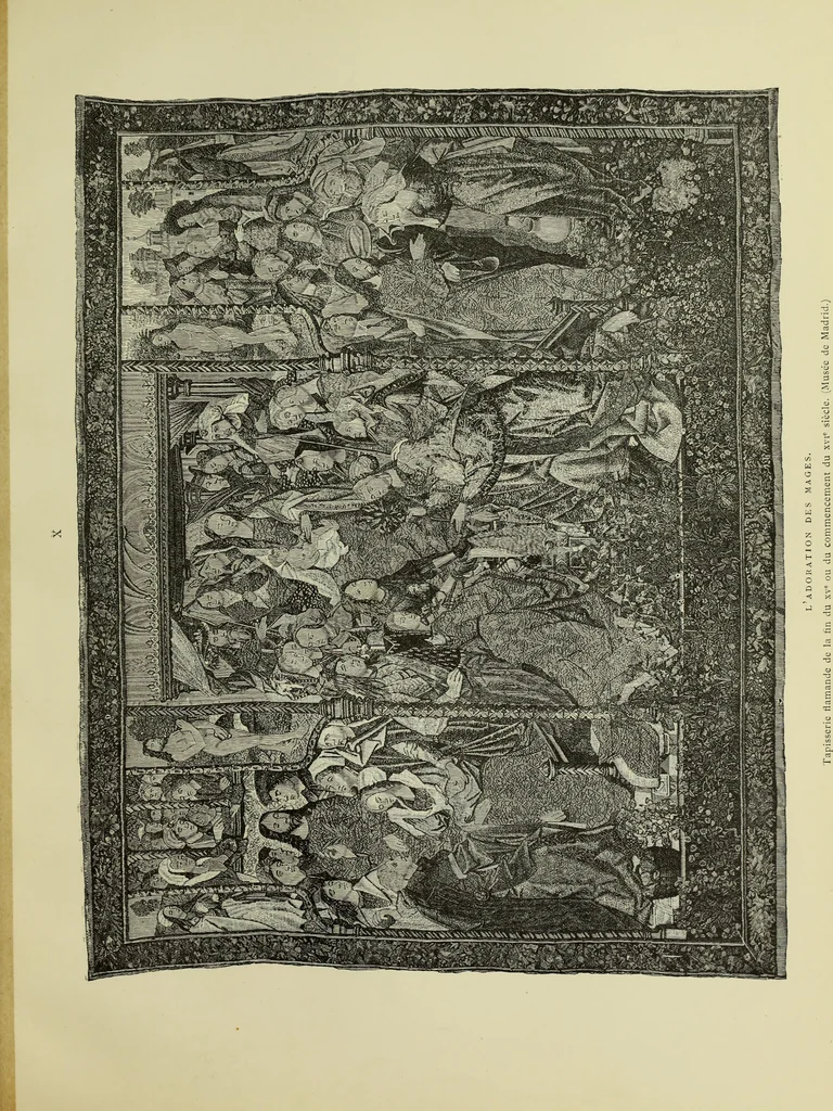 An illustration from Tapisseries, broderies et dentelles; recueil de modeles anciens et modernes, 1890, leaf 72