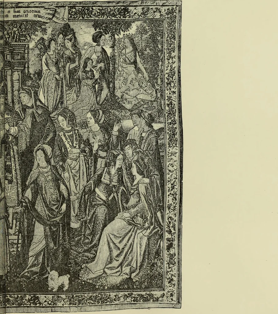 An illustration from Tapisseries, broderies et dentelles; recueil de modeles anciens et modernes, 1890, leaf 76