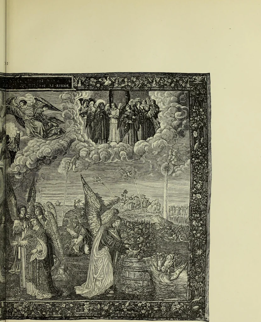 An illustration from Tapisseries, broderies et dentelles; recueil de modeles anciens et modernes, 1890, leaf 84