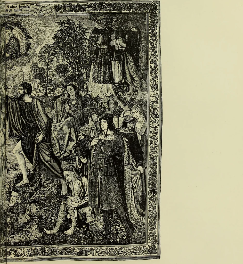 An illustration from Tapisseries, broderies et dentelles; recueil de modeles anciens et modernes, 1890, leaf 88