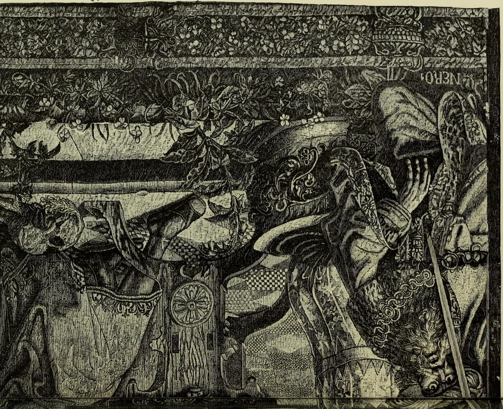 An illustration from Tapisseries, broderies et dentelles; recueil de modeles anciens et modernes, 1890, leaf 94