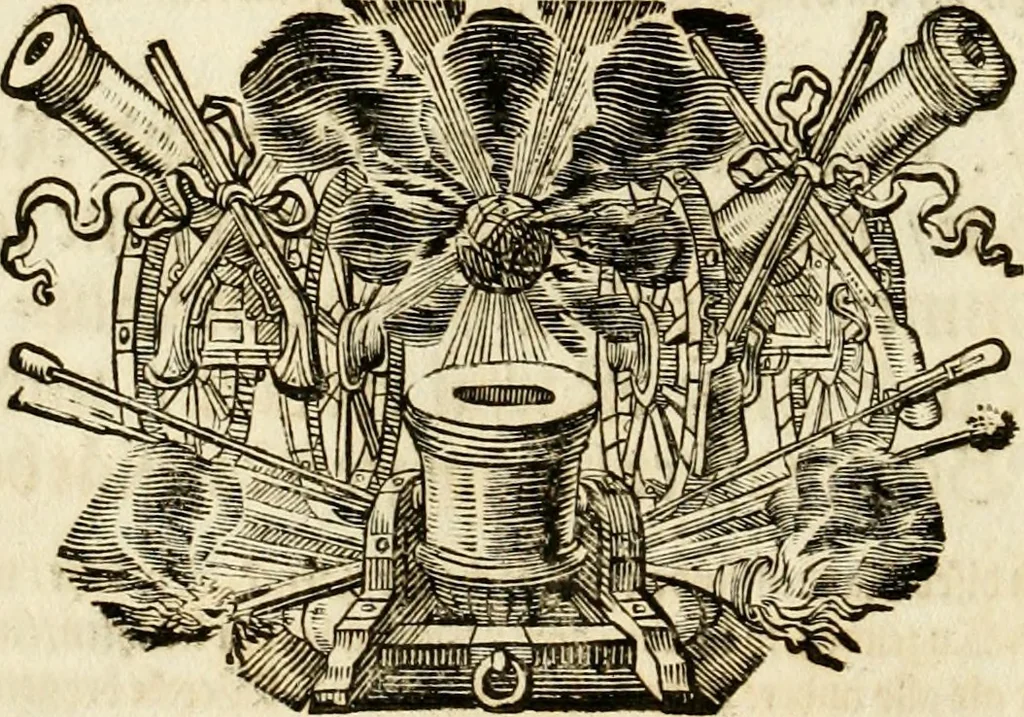 An illustration from Tapisseries du roy, ou sont representez les quatre elemens et les quatre saisons : avec les devises qvi les accompagnent et leur explication = Königliche französische Tapezereyen, oder überaus schöne Sinn-Bilder, in welchen die vier Element, samt den vier Jahr-Zeiten, neben den Dencksprüchen und ihren Ausslegungen, vorgestellet werden, 1690, leaf 21