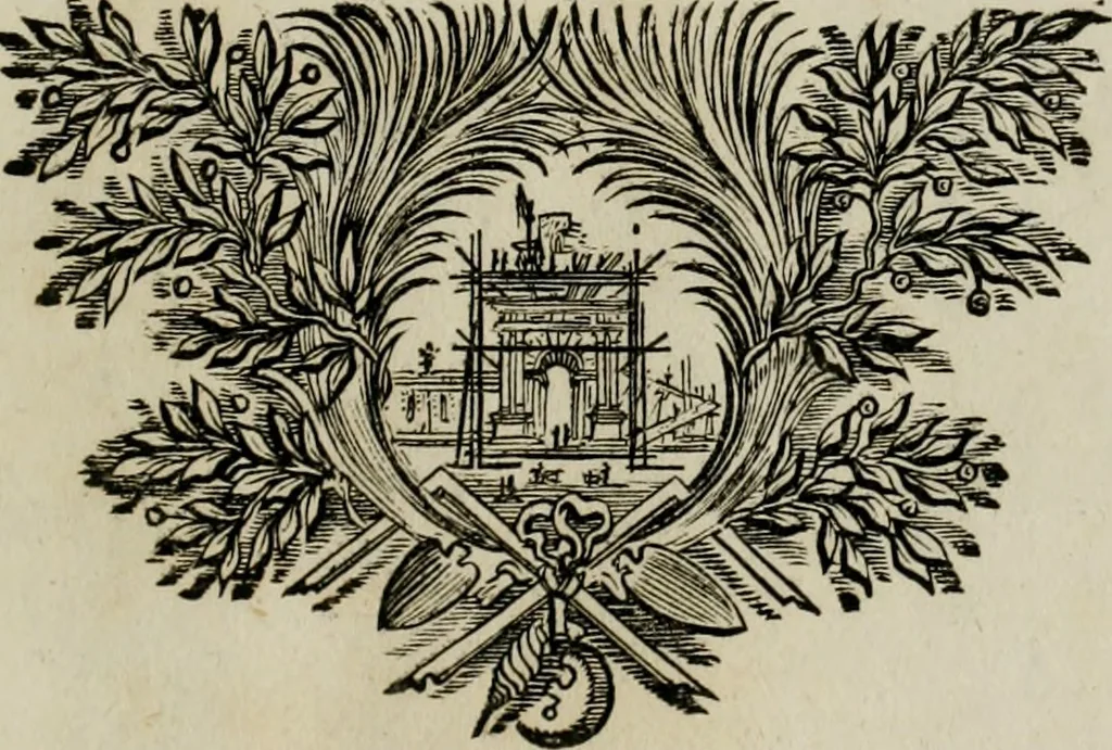 An illustration from Tapisseries du Roy, ou sont representez les quatre elemens et les quatre saisons : avec les devises qui les accompagnent et leur explication. Königliche französische Tapezereyen ..., 1687, leaf 112