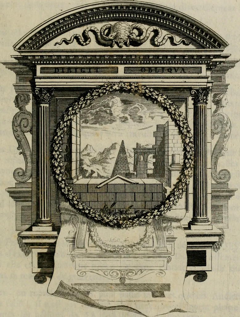 An illustration from Tapisseries du Roy, ou sont representez les quatre elemens et les quatre saisons : avec les devises qui les accompagnent et leur explication. Königliche französische Tapezereyen ..., 1687, leaf 124