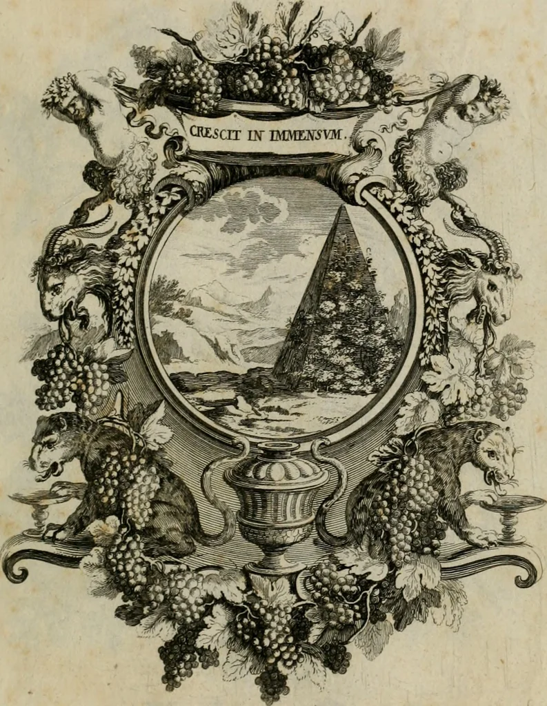 An illustration from Tapisseries du Roy, ou sont representez les quatre elemens et les quatre saisons : avec les devises qui les accompagnent et leur explication. Königliche französische Tapezereyen ..., 1687, leaf 134