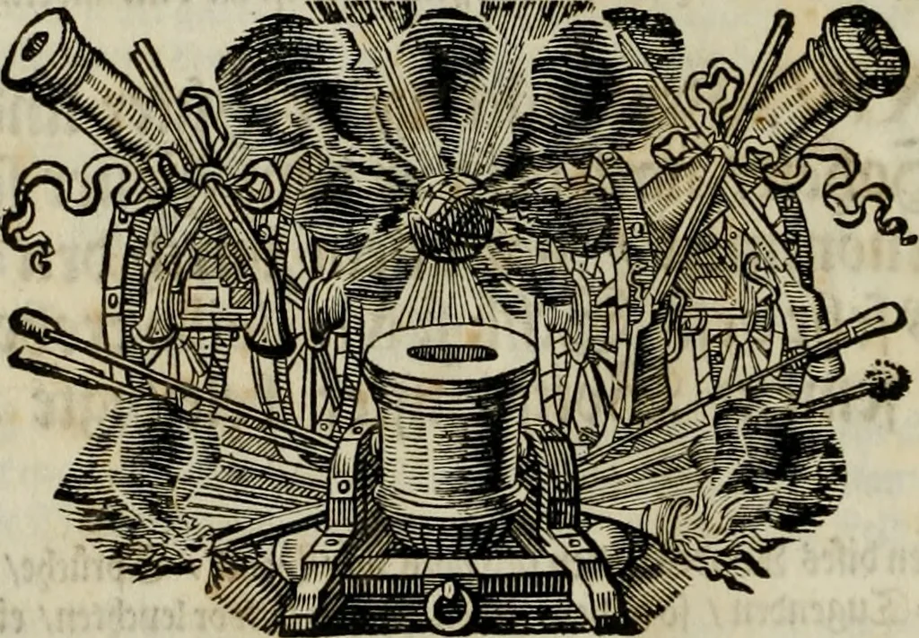 An illustration from Tapisseries du Roy, ou sont representez les quatre elemens et les quatre saisons : avec les devises qui les accompagnent et leur explication. Königliche französische Tapezereyen ..., 1687, leaf 25