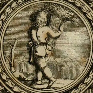 An illustration from Tapisseries du Roy, ou sont representez les quatre elemens et les quatre saisons : avec les devises qui les accompagnent et leur explication. Königliche französische Tapezereyen ..., 1687, leaf 4