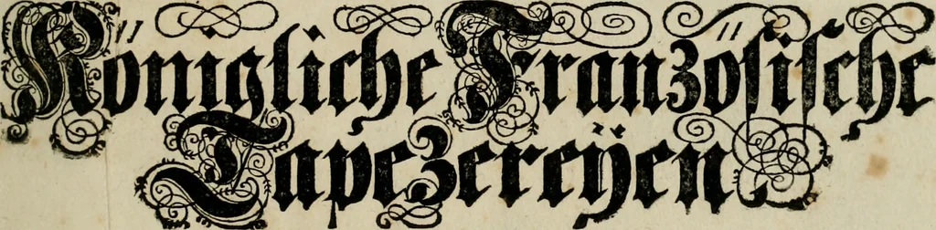 An illustration from Tapisseries du Roy, ou sont representez les quatre elemens et les quatre saisons : avec les devises qui les accompagnent et leur explication. Königliche französische Tapezereyen ..., 1687, leaf 6