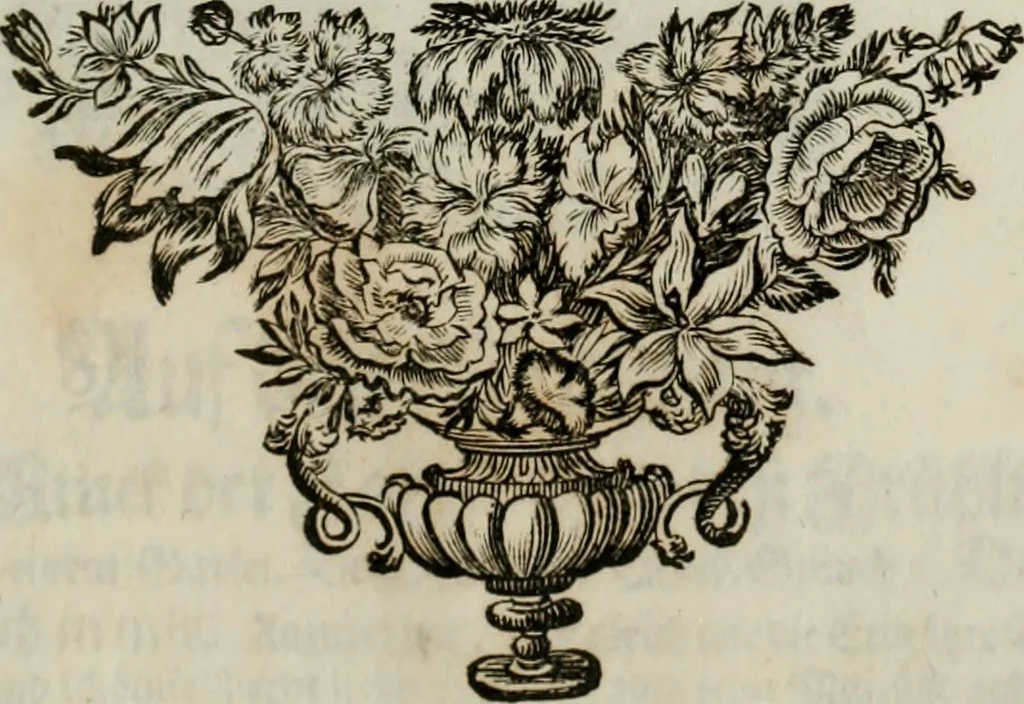 An illustration from Tapisseries du Roy, ou sont representez les quatre elemens et les quatre saisons ; avec les devises qui les accompagnent et leur explication = Königliche französische Tapezereyen, oder überaus schöne Sinn-Bilder, in welchen die vier Element, samt den vier Jahr-Zeiten, neben den Dencksprüchen und ihren Ausslegungen, vorgestellet werden. Aus den Original-Kupffern nachgezeichnet, und den Kunstliebenden zu Nutzen und Ergötzen an den Tag gegeben und verlegt, 1690, leaf 96