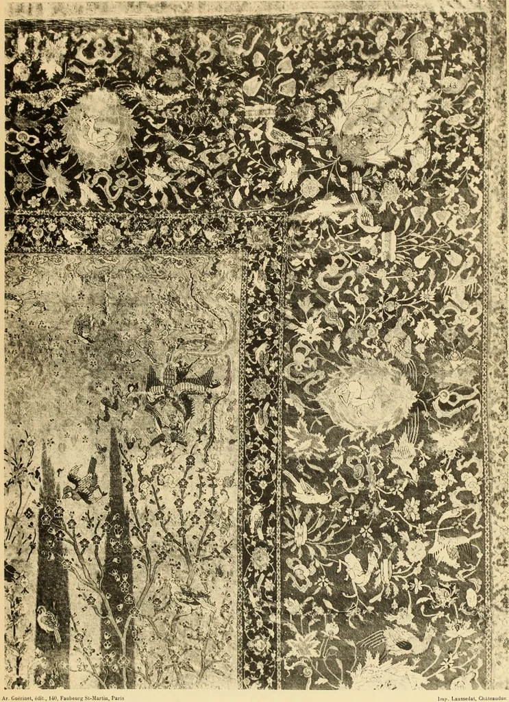 An illustration from Tapis, tissus & faïences orientales, suite des Dessins de tissus (Europe, XVIIIe & XIXe siècles), 1900, leaf 10