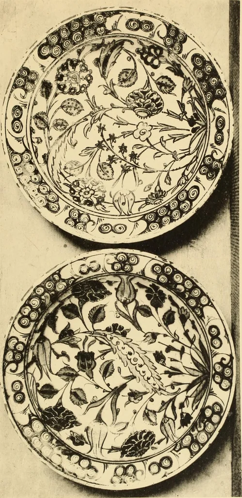 An illustration from Tapis, tissus & faïences orientales, suite des Dessins de tissus (Europe, XVIIIe & XIXe siècles), 1900, leaf 118
