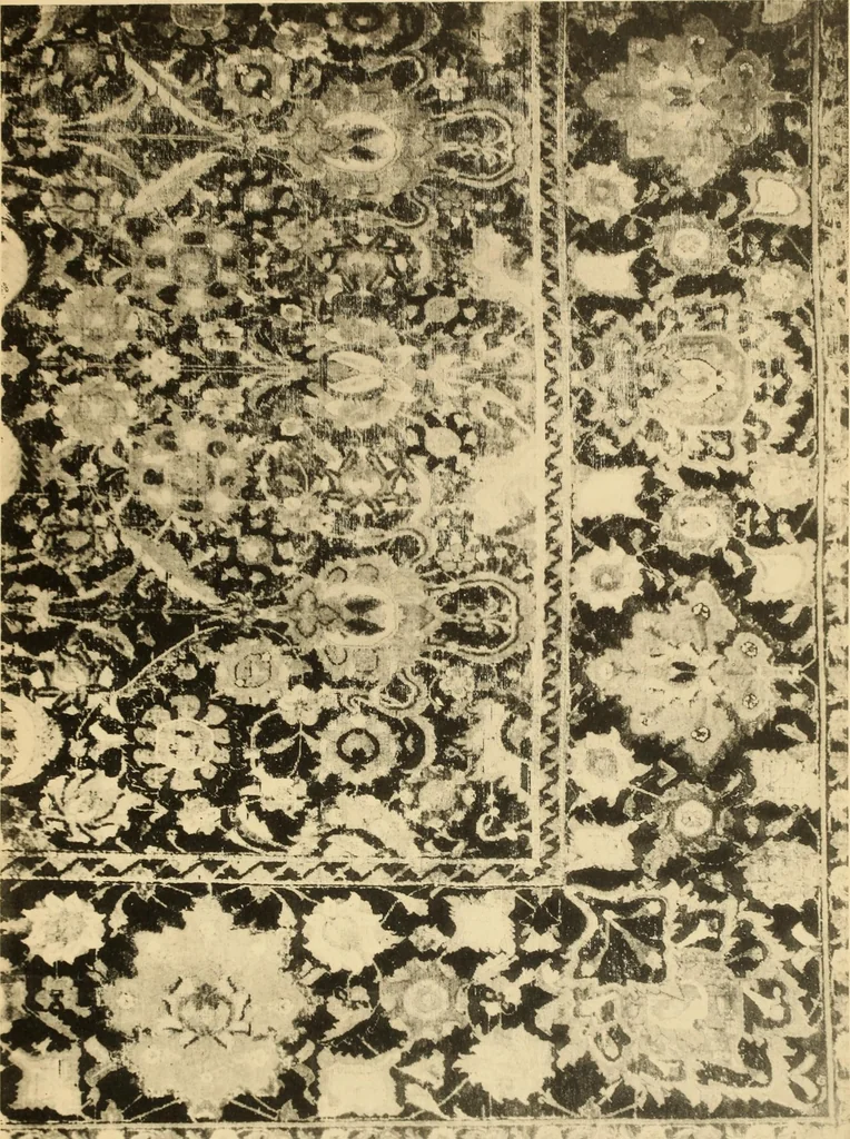An illustration from Tapis, tissus & faïences orientales, suite des Dessins de tissus (Europe, XVIIIe & XIXe siècles), 1900, leaf 26