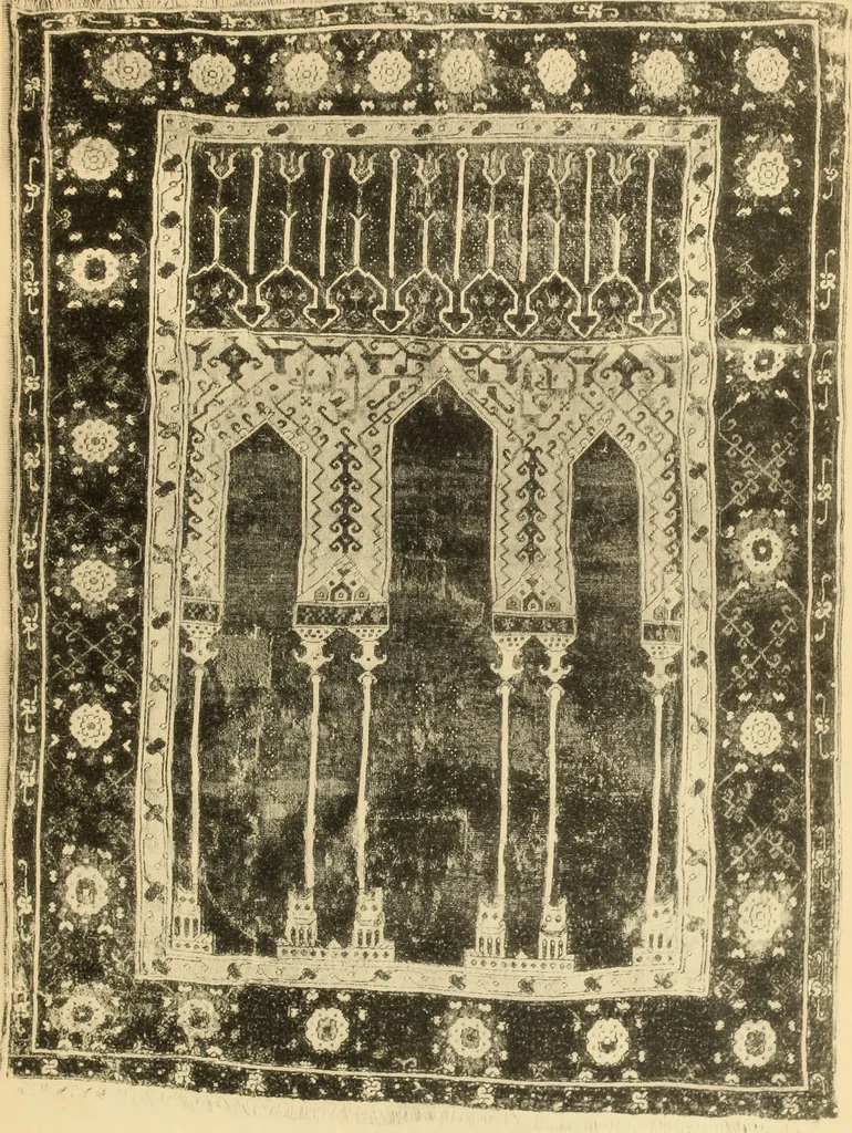 An illustration from Tapis, tissus & faïences orientales, suite des Dessins de tissus (Europe, XVIIIe & XIXe siècles), 1900, leaf 28