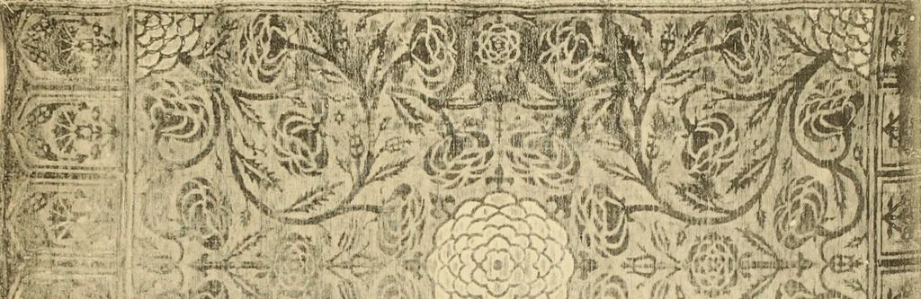 An illustration from Tapis, tissus & faïences orientales, suite des Dessins de tissus (Europe, XVIIIe & XIXe siècles), 1900, leaf 80