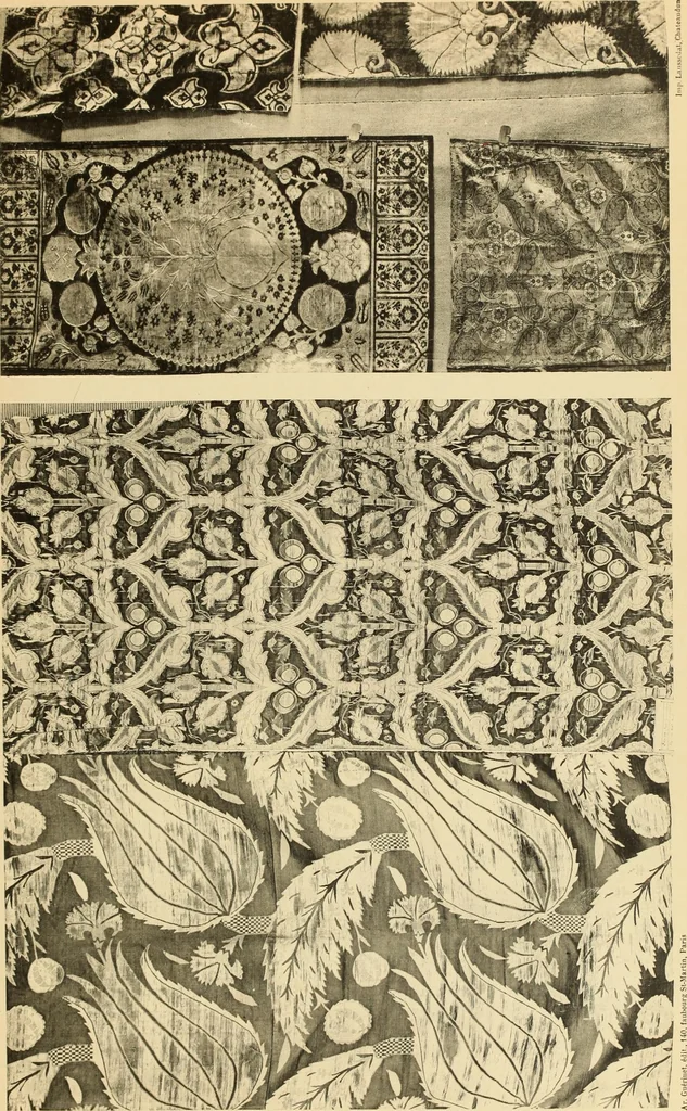An illustration from Tapis, tissus & faïences orientales, suite des Dessins de tissus (Europe, XVIIIe & XIXe siècles), 1900, leaf 86