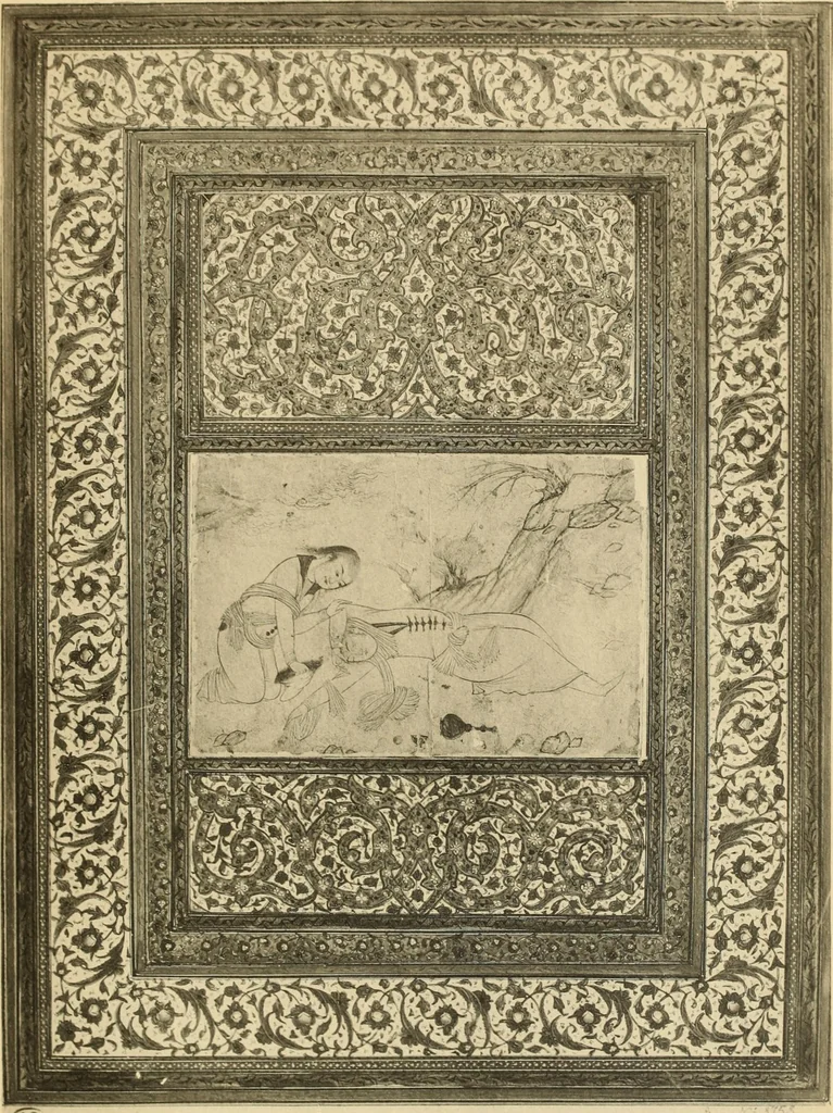 An illustration from Tapis, tissus & faïences orientales, suite des Dessins de tissus (Europe, XVIIIe & XIXe siècles), 1900, leaf 92