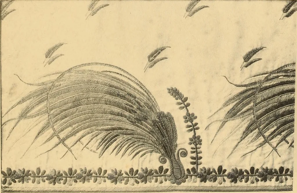 An illustration from Tapis, tissus & faïences orientales, suite des Dessins de tissus (Europe, XVIIIe & XIXe siècles), 1900, leaf 14
