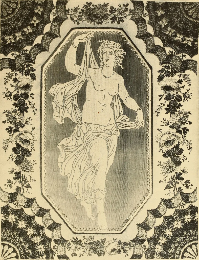 An illustration from Tapis, tissus & faïences orientales, suite des Dessins de tissus (Europe, XVIIIe & XIXe siècles), 1900, leaf 18