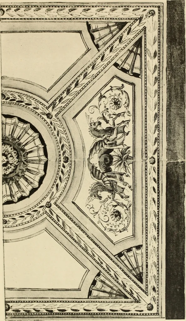 An illustration from Tapis, tissus & faïences orientales, suite des Dessins de tissus (Europe, XVIIIe & XIXe siècles), 1900, leaf 48