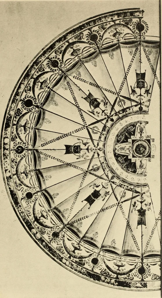 An illustration from Tapis, tissus & faïences orientales, suite des Dessins de tissus (Europe, XVIIIe & XIXe siècles), 1900, leaf 54