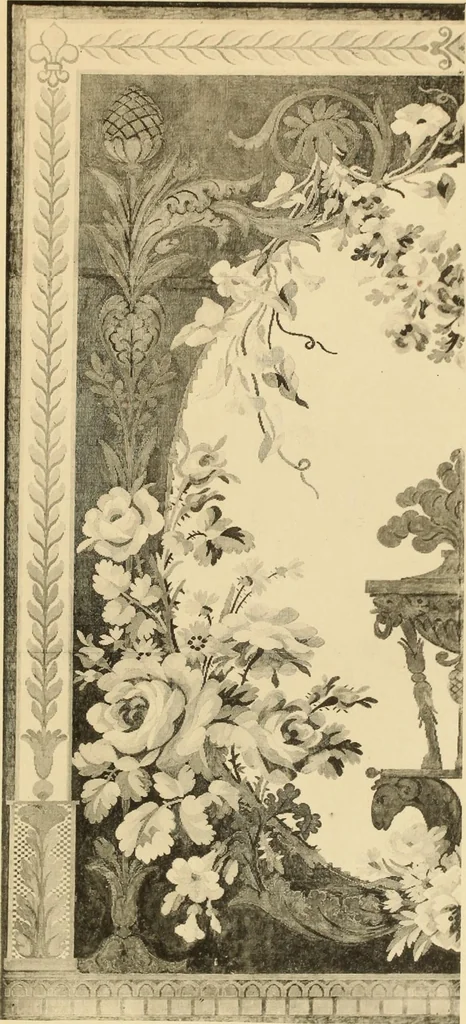 An illustration from Tapis, tissus & faïences orientales, suite des Dessins de tissus (Europe, XVIIIe & XIXe siècles), 1900, leaf 6