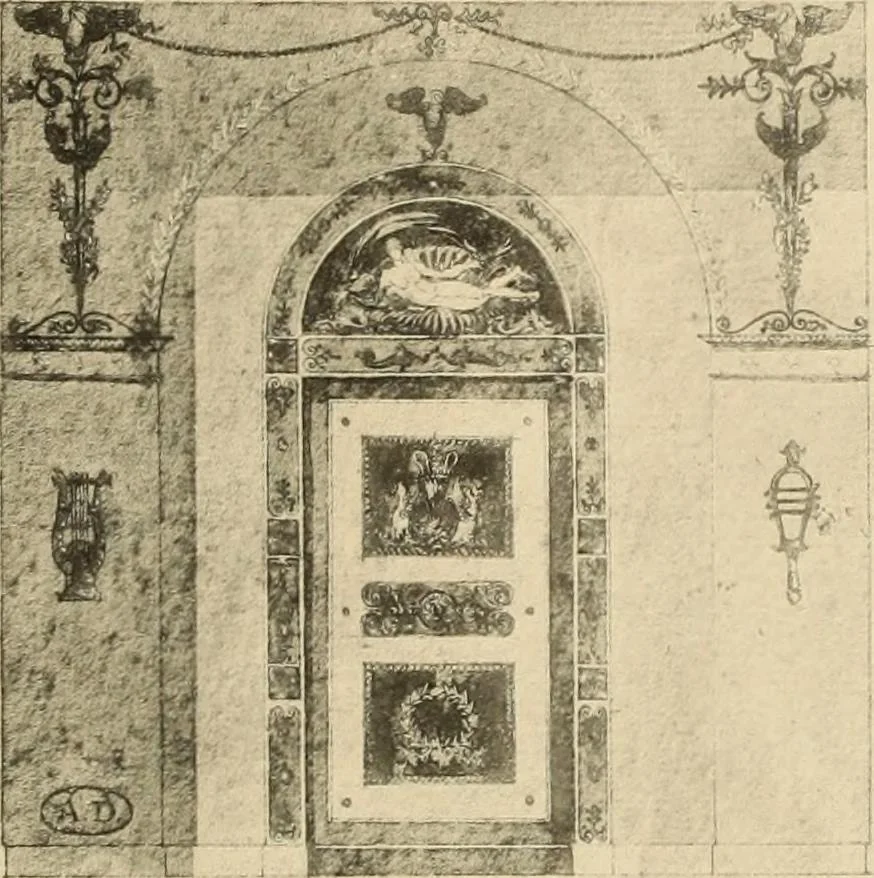 An illustration from Tapis, tissus & faïences orientales, suite des Dessins de tissus (Europe, XVIIIe & XIXe siècles), 1900, leaf 60