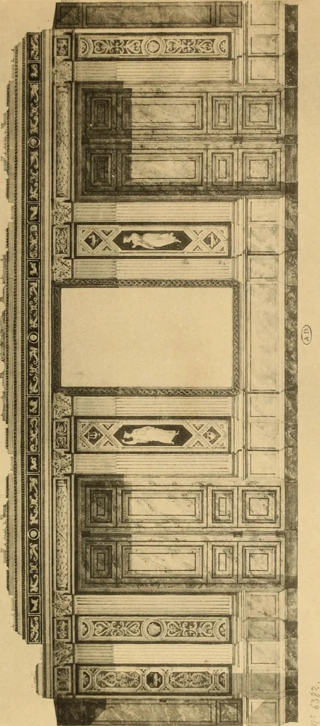 An illustration from Tapis, tissus & faïences orientales, suite des Dessins de tissus (Europe, XVIIIe & XIXe siècles), 1900, leaf 62