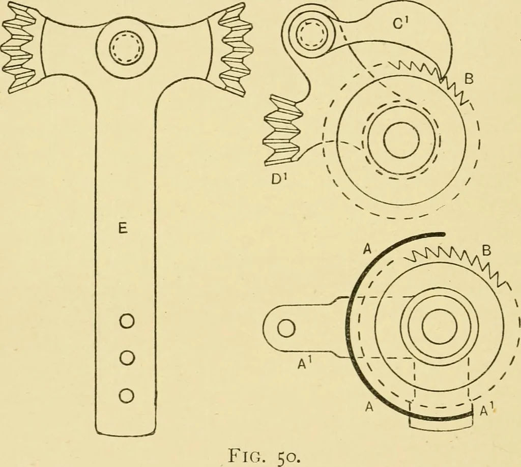 An illustration from Tappet and dobby looms : their mechanism and management, 1912, leaf 185