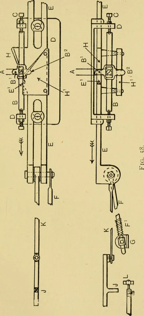 An illustration from Tappet and dobby looms : their mechanism and management, 1912, leaf 206