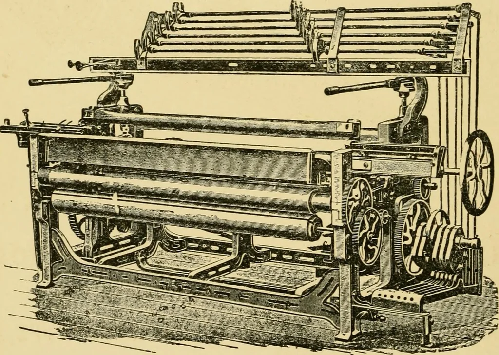 An illustration from Tappet and dobby looms : their mechanism and management, 1912, leaf 233