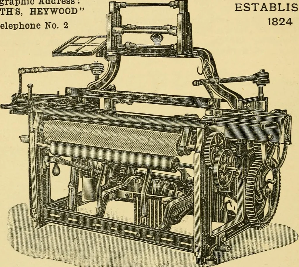 An illustration from Tappet and dobby looms : their mechanism and management, 1912, leaf 237