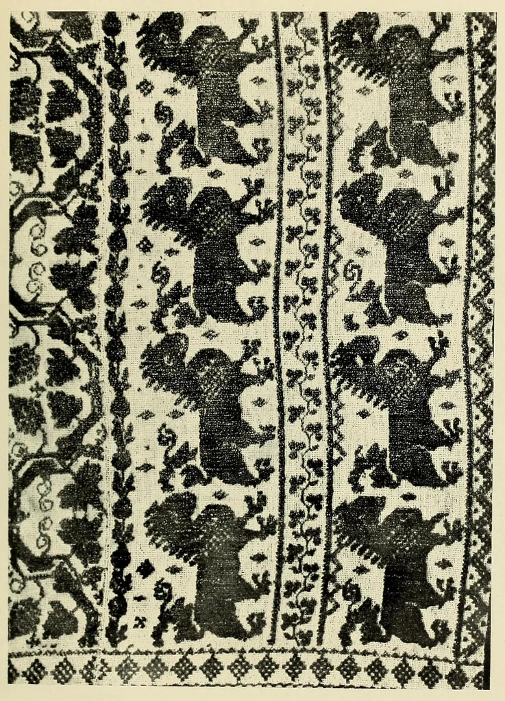An illustration from Tappeti rustici italiani, 1922, leaf 107