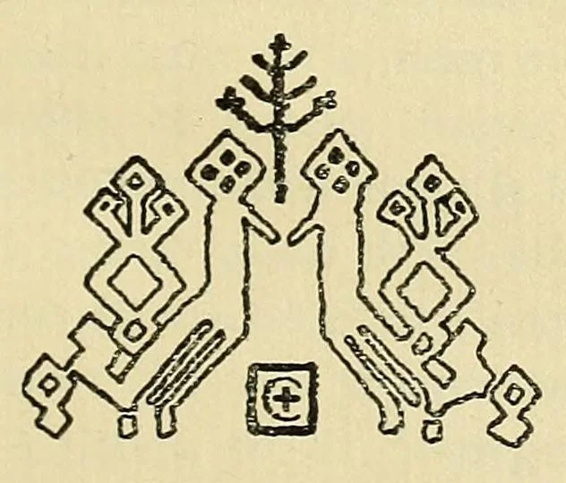 An illustration from Tappeti rustici italiani, 1922, leaf 35