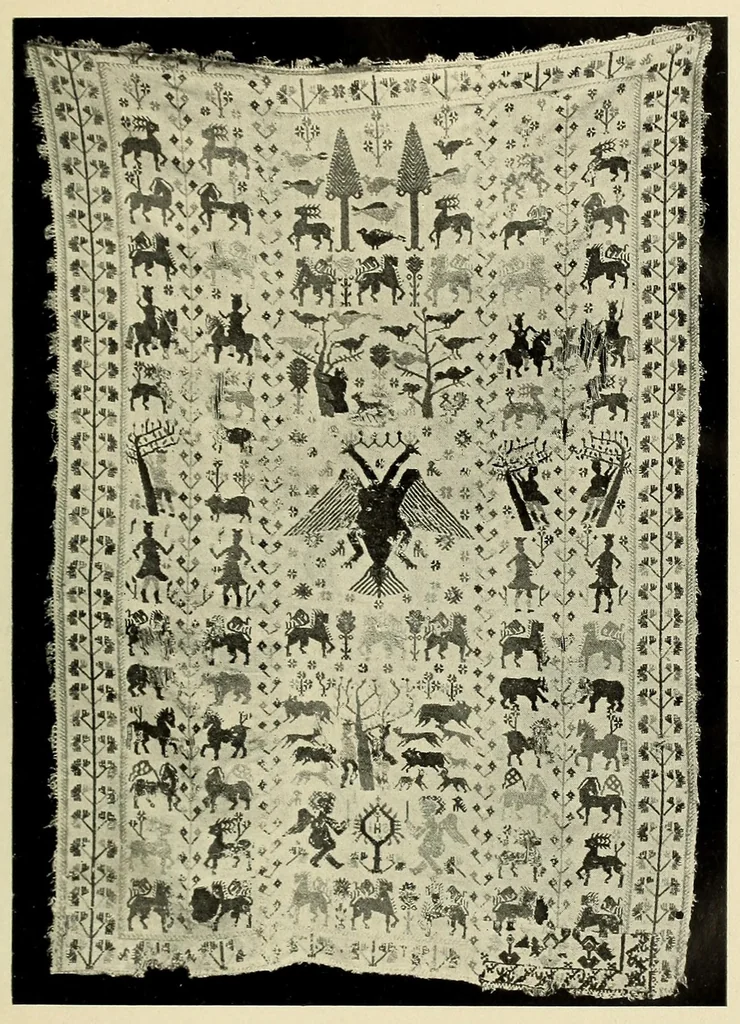 An illustration from Tappeti rustici italiani, 1922, leaf 61