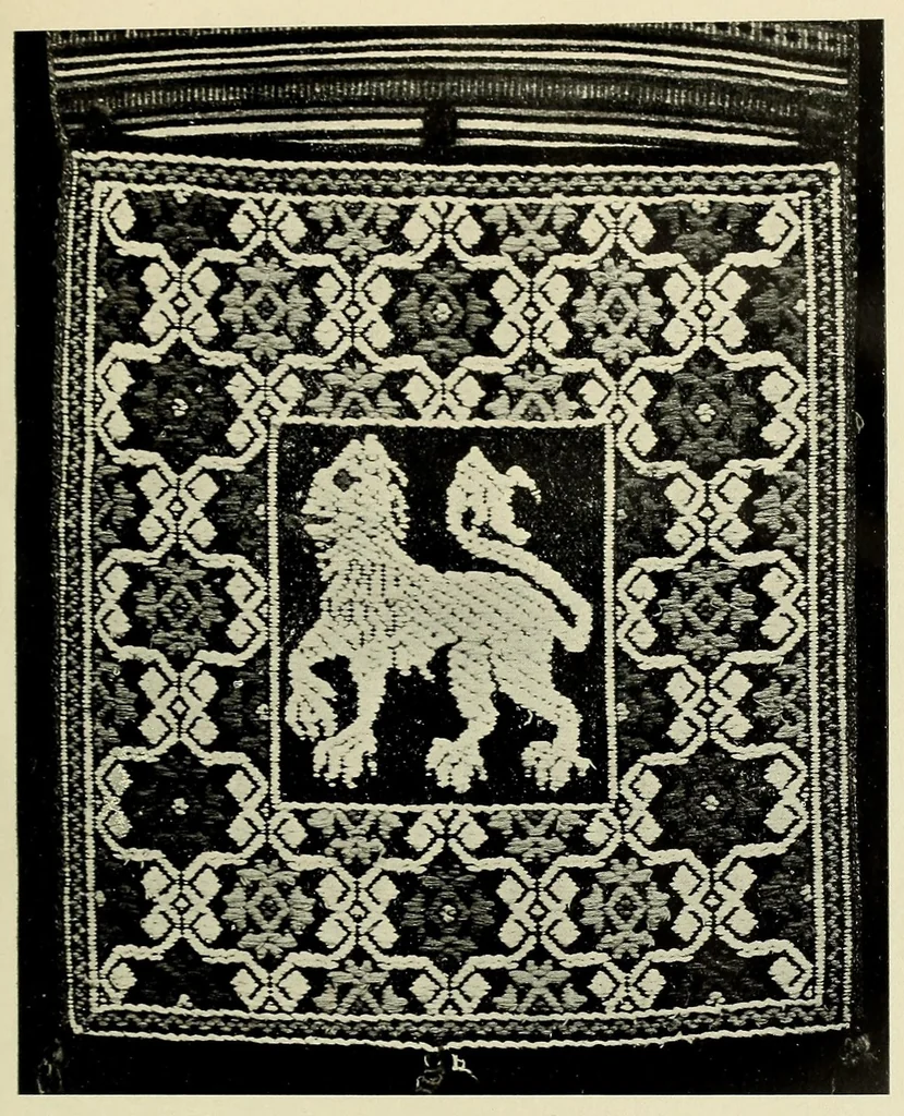 An illustration from Tappeti rustici italiani, 1922, leaf 77