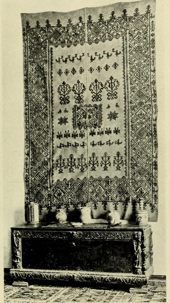 An illustration from Tappeti rustici italiani, 1922, leaf 85