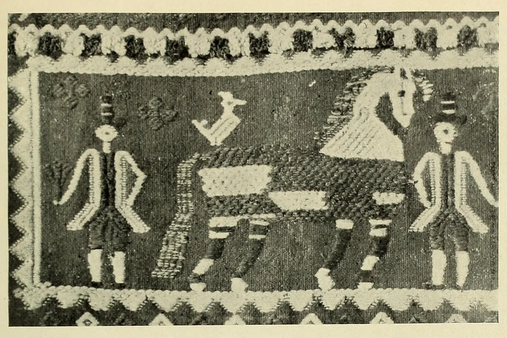 An illustration from Tappeti rustici italiani, 1922, leaf 91