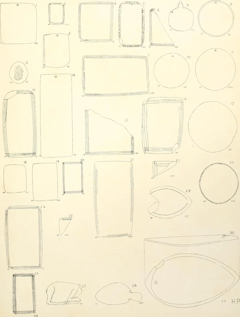 An illustration from Tarkhan I and Memphis V, 1913, leaf 106